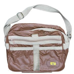 Vintage Diane Von Furstenberg DVF Brown Travel Bag with shoulder strap luggage